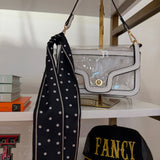 BLACK POLKA DOT TWILLY SCARF
