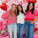 RED HEART PUFF TOP