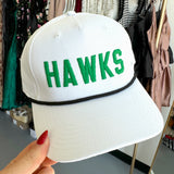VINTAGE WHITE HAWKS ROPE HAT