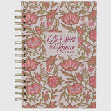Journal Wirebound Pink Be Still & Know Ps. 46:10