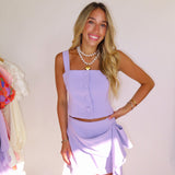 LAVENDER SQUARE NECKLINE + DRAPE SET