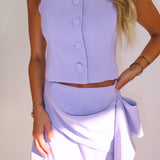 LAVENDER SQUARE NECKLINE + DRAPE SET