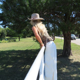 Olive Ruffle Neck Tie Peplum Top