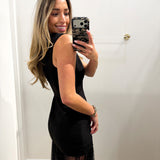 BLACK PEARL MECH EMBELLISHED MAXI DRESS