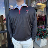 HL- BLACK TTU LOGO QUARTER ZIP (size small left)