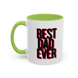 Best Dad Ever Coffee Mug | Accent Black Handle 11/15oz