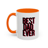 Best Dad Ever Coffee Mug | Accent Black Handle 11/15oz