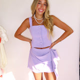 LAVENDER SQUARE NECKLINE + DRAPE SET