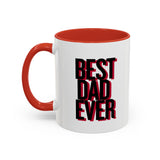 Best Dad Ever Coffee Mug | Accent Black Handle 11/15oz
