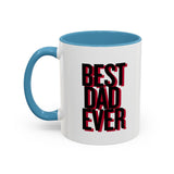 Best Dad Ever Coffee Mug | Accent Black Handle 11/15oz