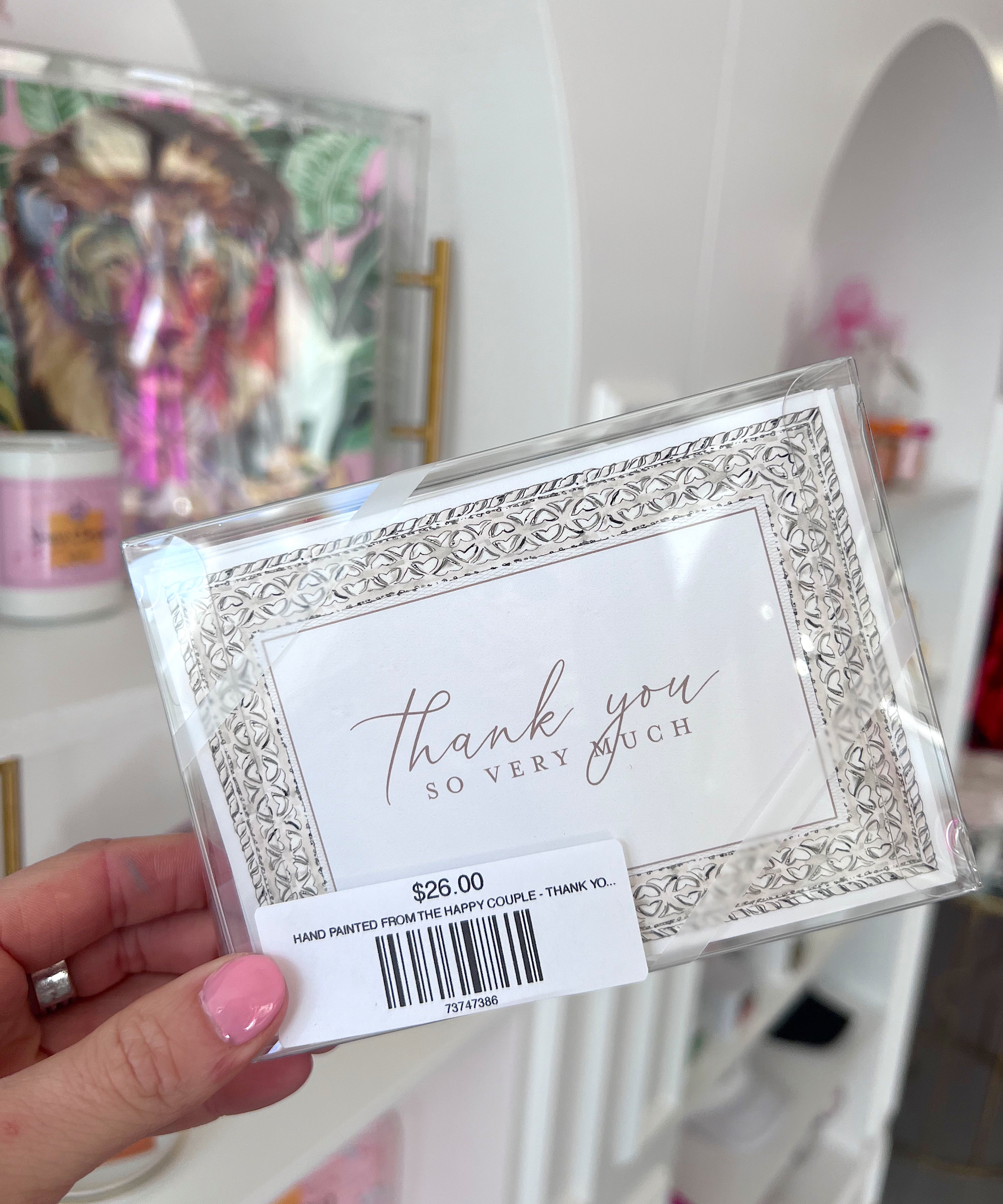 HAND PAINTED FROM THE HAPPY COUPLE - THANK YOU CARDS