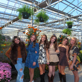 Leopard Denim Asymmetric Mini Skirt