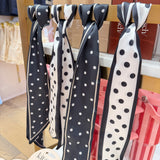 BLACK POLKA DOT TWILLY SCARF