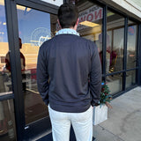 HL- BLACK TTU LOGO QUARTER ZIP (size small left)