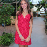 RED ANDREA MINI DRESS