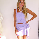 LAVENDER SQUARE NECKLINE + DRAPE SET