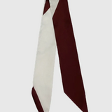 MAROON / WHITE SCARF