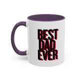 Best Dad Ever Coffee Mug | Accent Black Handle 11/15oz