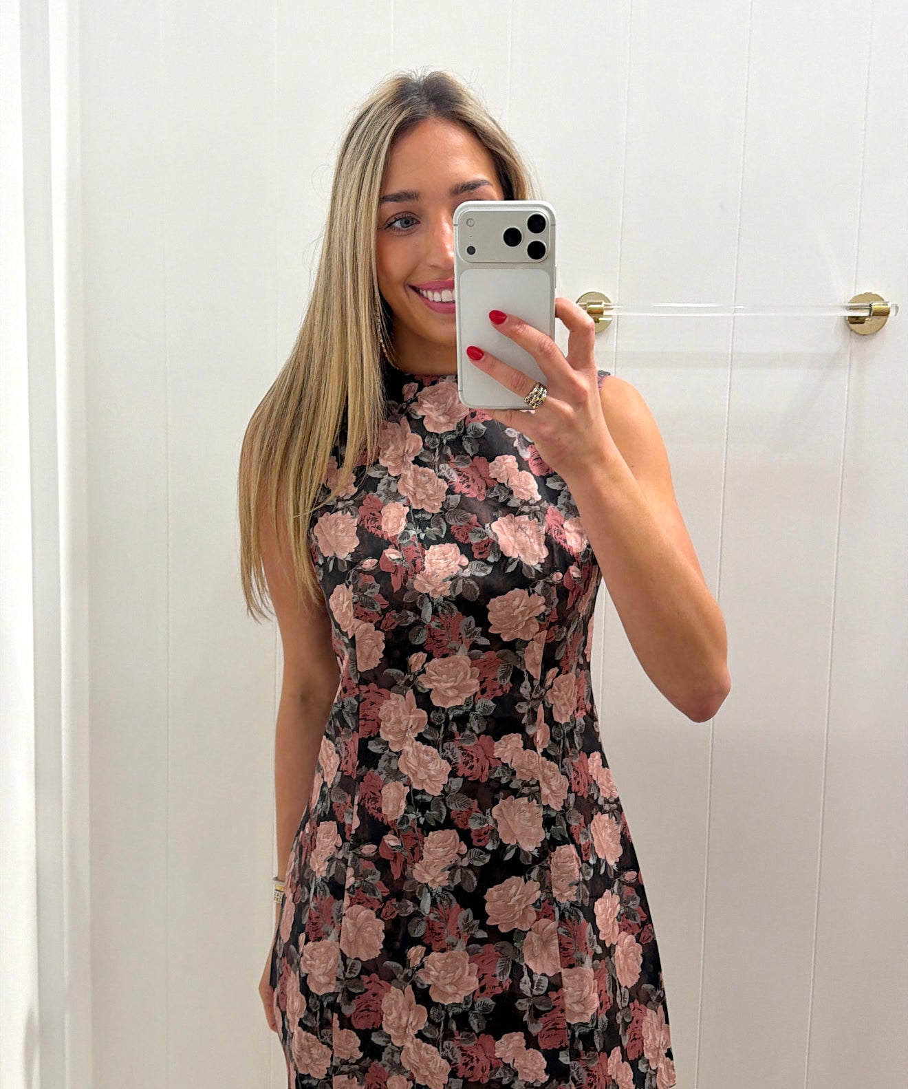 LBK MAUVE FLORAL CLEMENTINE DRESS