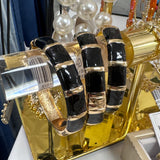 BLACK & GOLD BANGLE