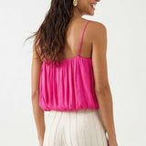 Bubble Tube Top: Hot Pink / S