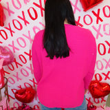 Fuchsia Knit Sweater
