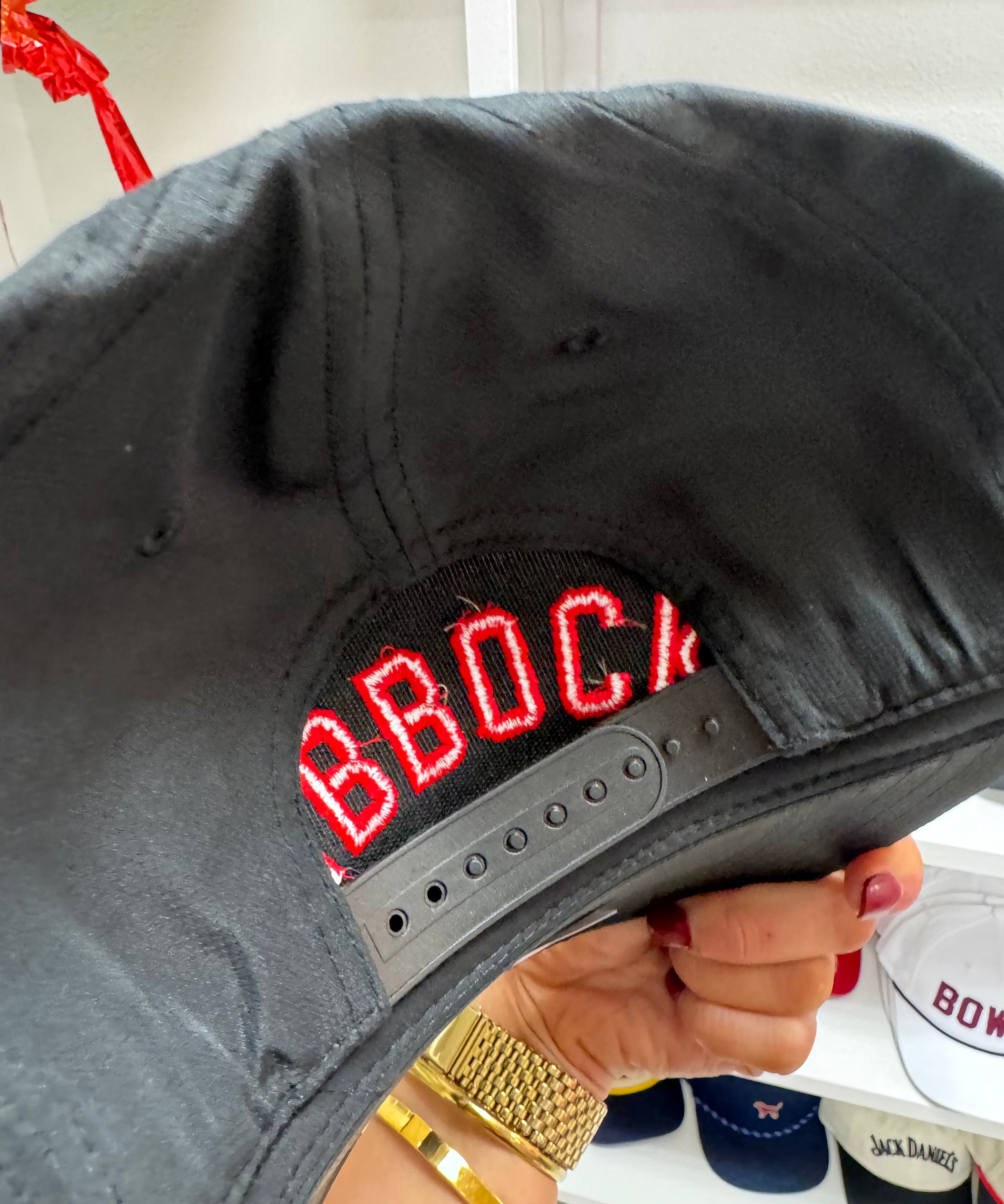 VINTAGE BLACK UPSIDE DOWN LUBBOCK HAT