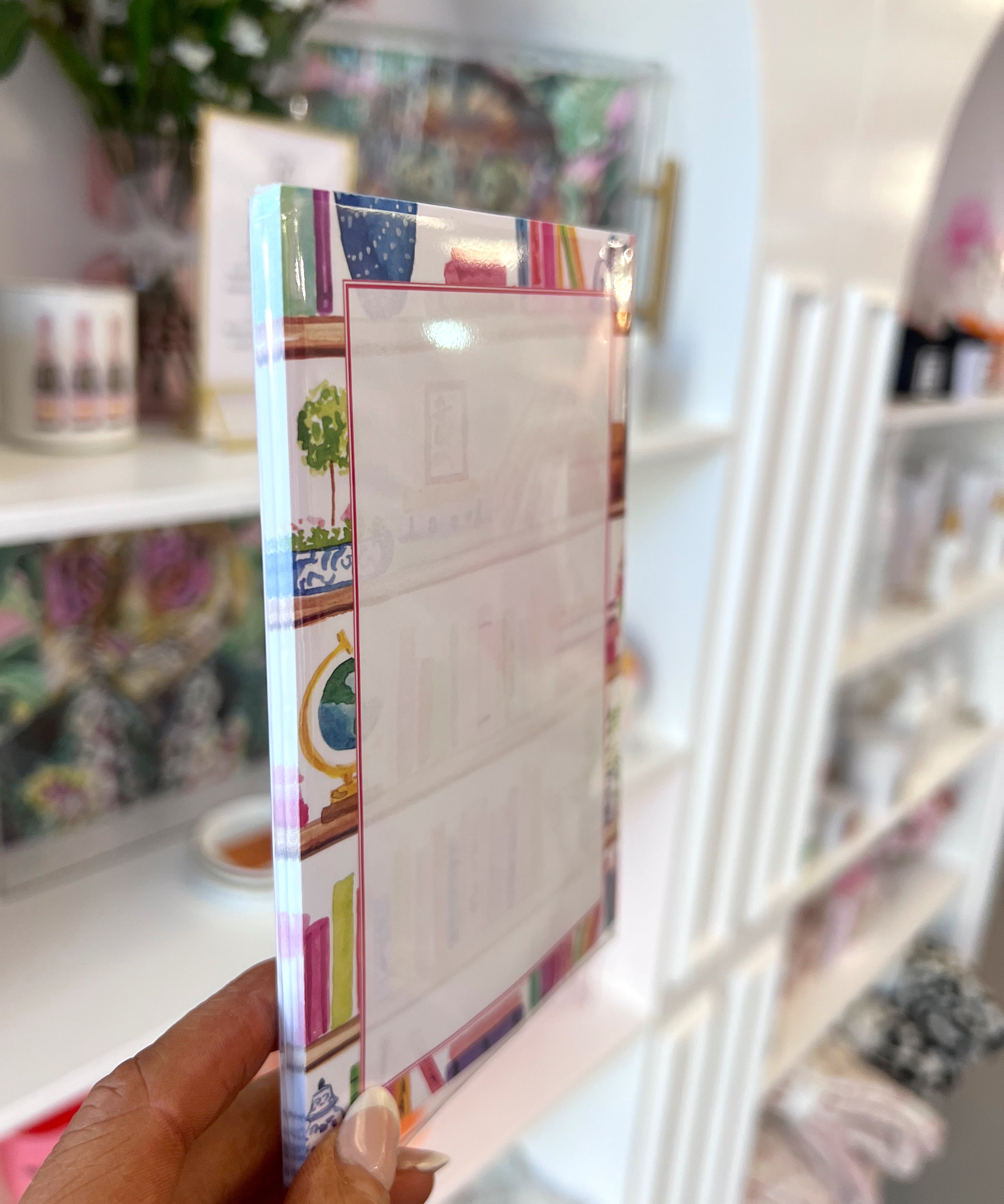 BOOK SHELF NOTEPAD