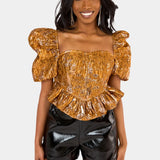 BUDDYLOVE CHLOE BRONZE TOP