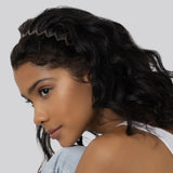 Zig Zag Headband 2pc- Black & Tort