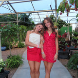 RED ANDREA MINI DRESS