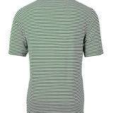 Hunter Green Cutter & Buck Stripe Mens Polo