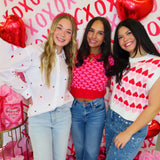 RED HEART PUFF TOP