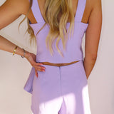 LAVENDER SQUARE NECKLINE + DRAPE SET