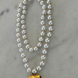 WRAP AROUND PEARL HEART NECKLACE