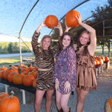 ANIMAL PRINT SEUEDE SET (size medium left)