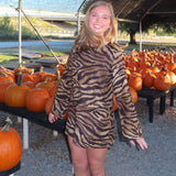 ANIMAL PRINT SEUEDE SET (size medium left)