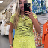 GREEN DELANEY COVER UP DRESS