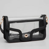 BLACK GAME DAY ENVELOPE CLEAR PURSE