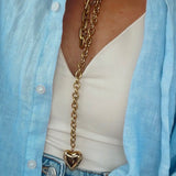 Large Gold Chain Necklace - Chan Sutt
