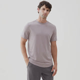 EIFFEL GREY S/S SCOOP BOTTOM PIMA TEE ( SIZE SMALL LEFT)