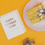 BIRTHDAY MOM GOLD CARD