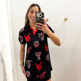 TEXAS TECH SEQUIN LOGO DRESS - BRIANNA CANNON