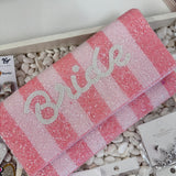 BRIDE PINK BEADED CLUTCH