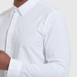 WHITE COMMUTER LONG SLEEVE BUTTON DOWN