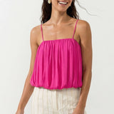 Bubble Tube Top: Hot Pink / S