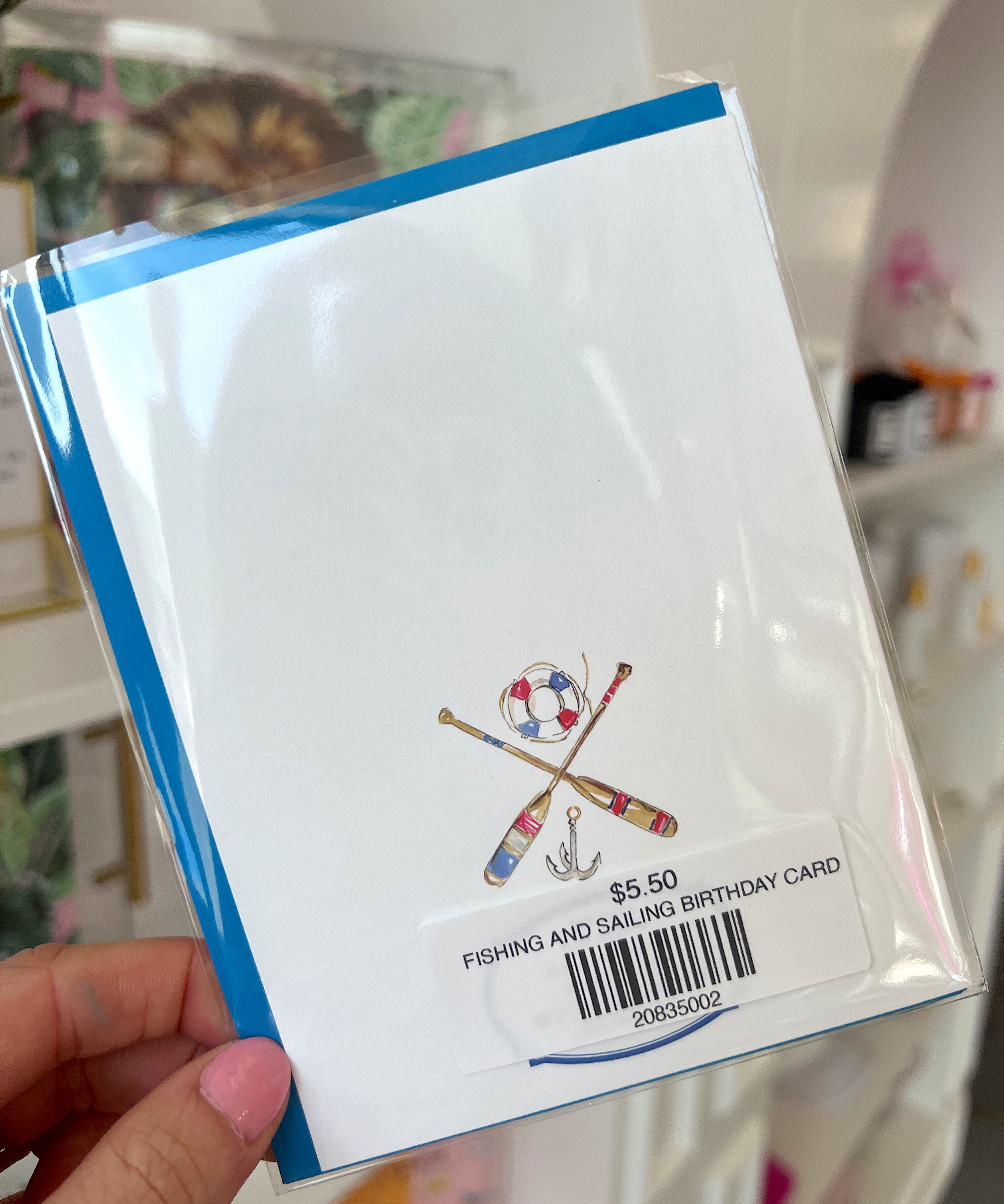 FISHING AND SAILING BIRTHDAY CARD