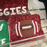 MAROON FOOTBALL COINPURSE