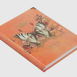 Journal Hardcover Orange Butterfly Grace Eph. 2:8