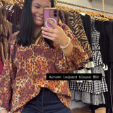 Autumn Leopard Blouse